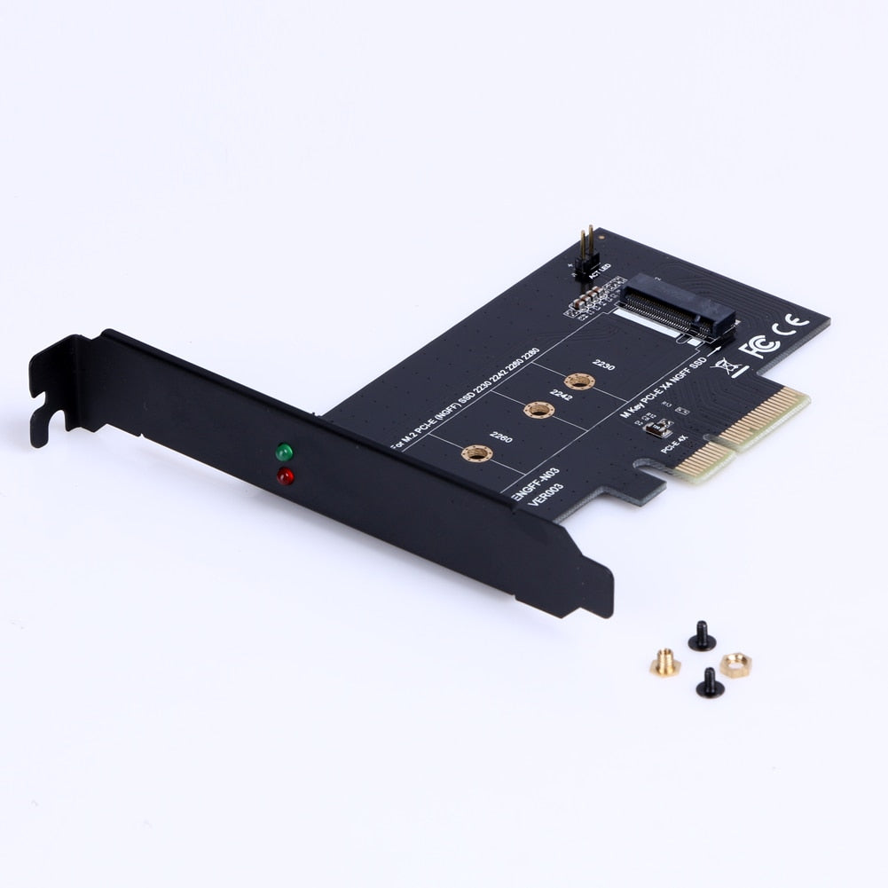 PCI Express 4x to M Key M.2 SSD Slot Adapter For M.2 PCI-E SSD (NGFF) SSD 2230 2242 2260 Card M Key PCI-E X4 NG Adapter Card - ebowsos