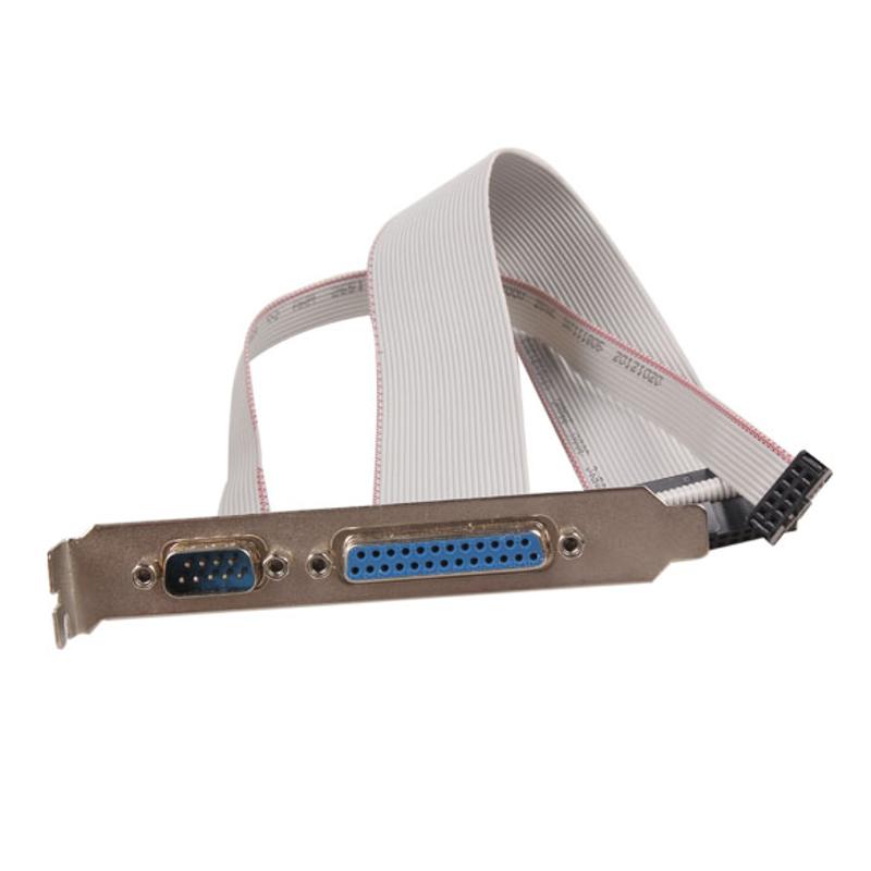 PCI Slot Header Serial DB9 Pin COM with Parallel DB25 Pin LPT Cable ...