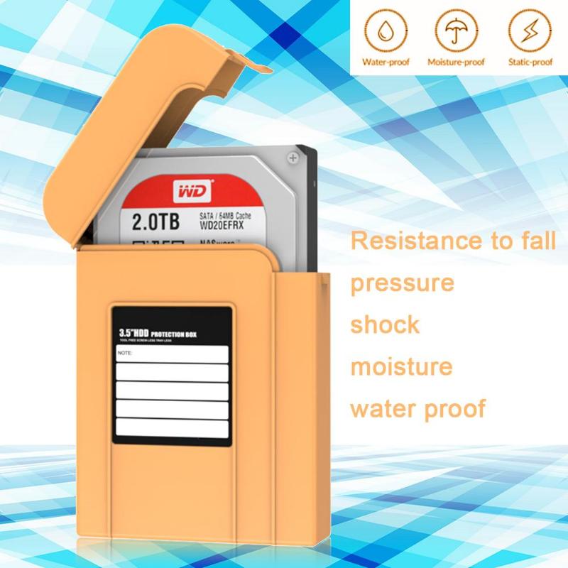 PHI35 3.5 inch HDD Protector Anti-Static Hard Drive Protection Storage Box hard disk case cover bag - ebowsos