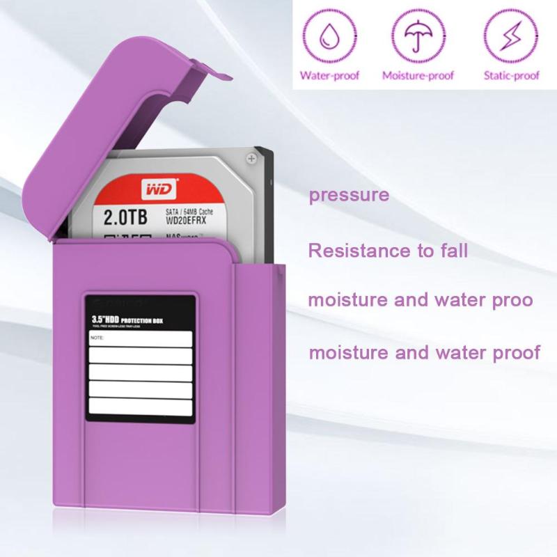 PHI35 3.5 inch HDD Protector Anti-Static Hard Drive Protection Storage Box hard disk case cover bag - ebowsos