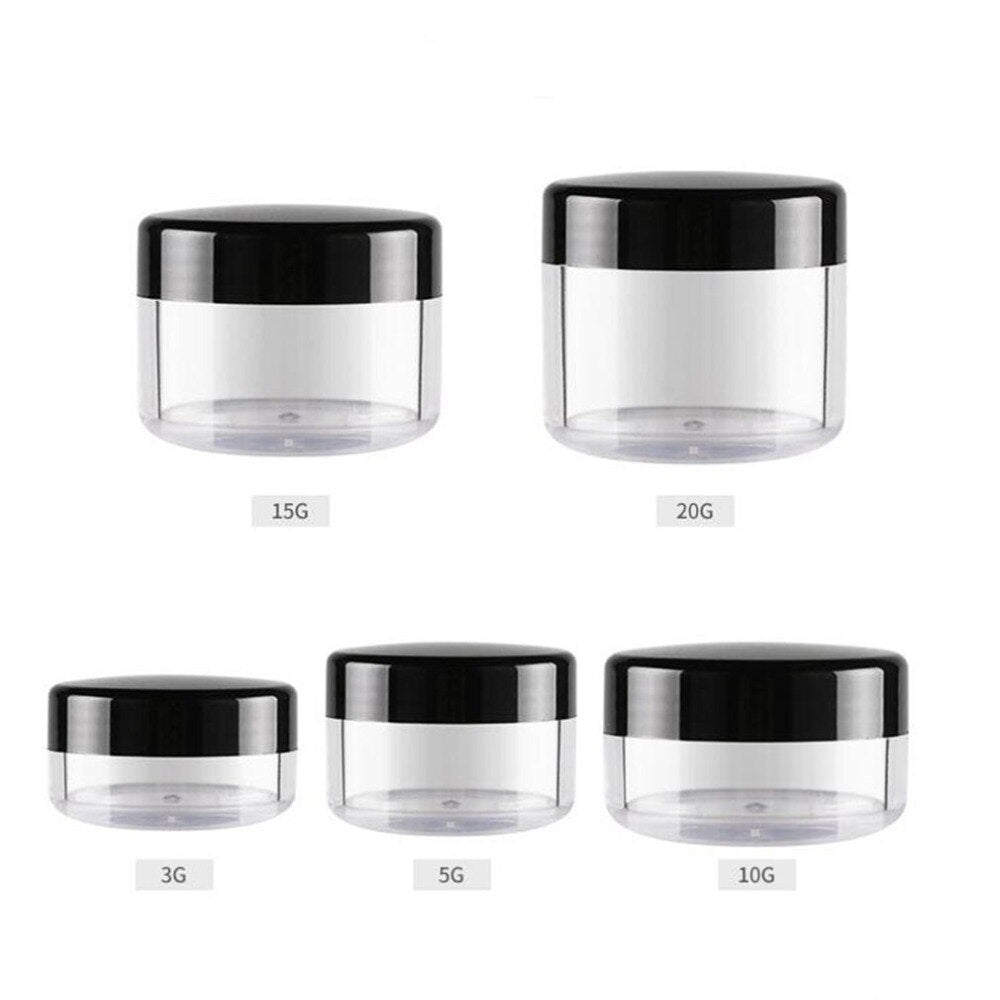 PP Black Ordinary Box Plastic Cream Bottle Eye Shadow Sub-Bottle Hair Film And Mask Products Bottle Recyclable - ebowsos