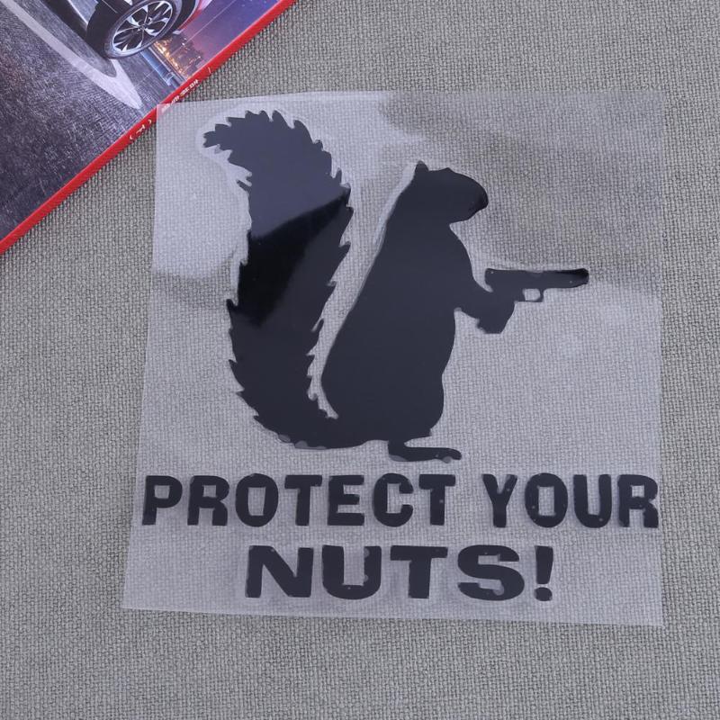 PROTECT YOUR NUTS Car Windscreen Panel Bumper Car Truck Reflective Sticker - ebowsos