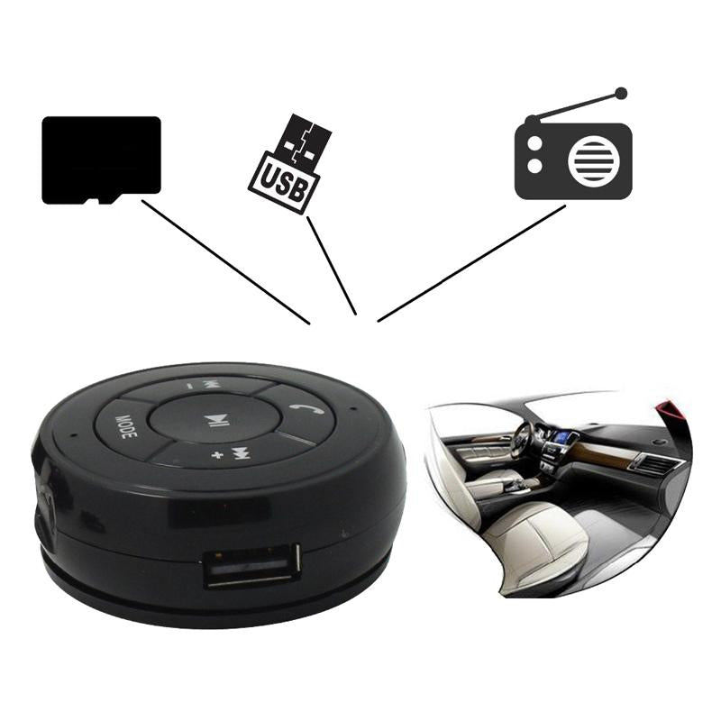 PT-750 Aux Car Wireless Bluetooth Handfree Car Kit Phone Music Receiver Adapter With FM TF USB Disk For iPhone - ebowsos