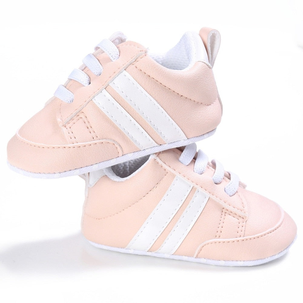 PU Leather First Walkers Soft Bottom Toddler Newborn Baby Sneakers Sports Baby Shoes Boys Footwear - ebowsos