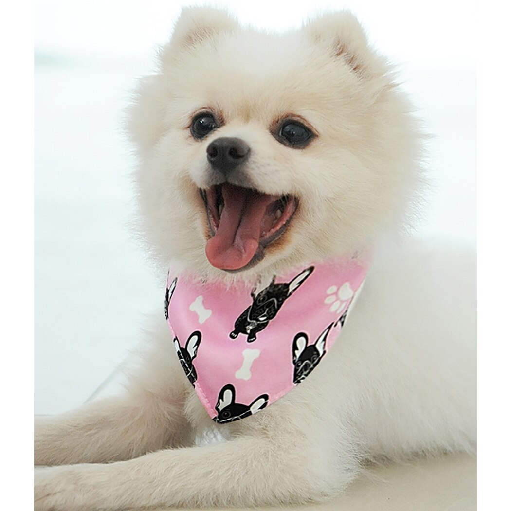 Pet Bandana Fashion Cute Dog Printing Bandana Bib Pet Bib Pet Scarf For Dogs Cats Party Dress Up Clothing Accessories-ebowsos