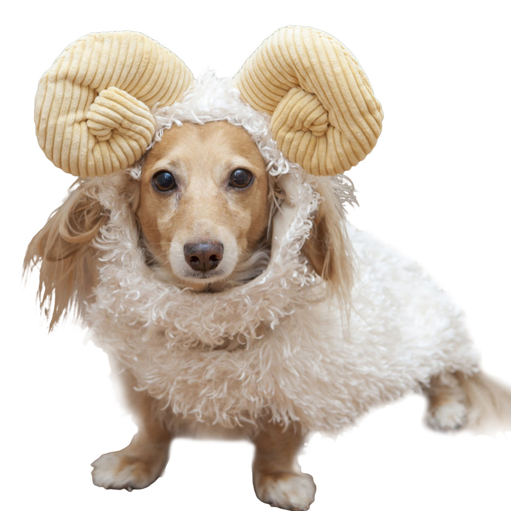 Pet Costume Set Cotton Lovely Goat Shape Dog Apparel Pet Apparel Cat Dog Party Dress Up Pet Supplies-ebowsos