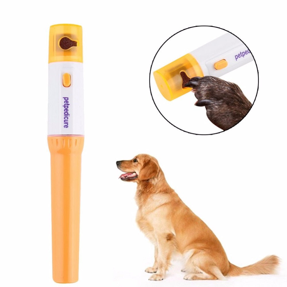Pet Paws Nail Grinder Trimmer Clipper Dog Cats Grooming Grinding Painless Easy Carry Electric Nail File Kit - ebowsos