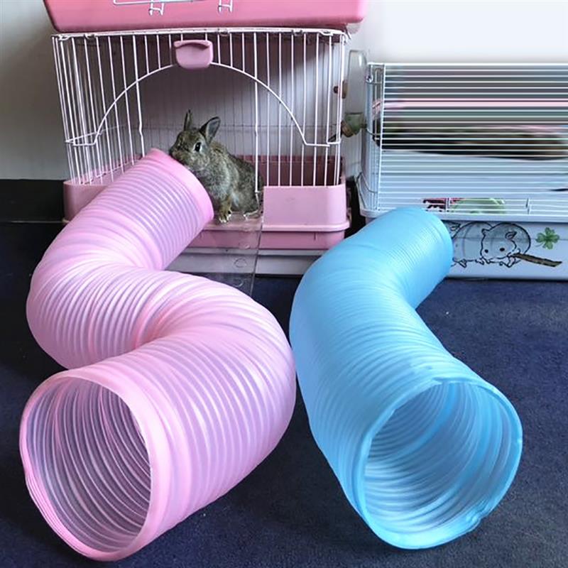 Pet Tunnel Creative Fashion Plastic Hamster Tunnel Pet Play Toy For Small Pets 2 Colors Can Choose Pet Supplies-ebowsos
