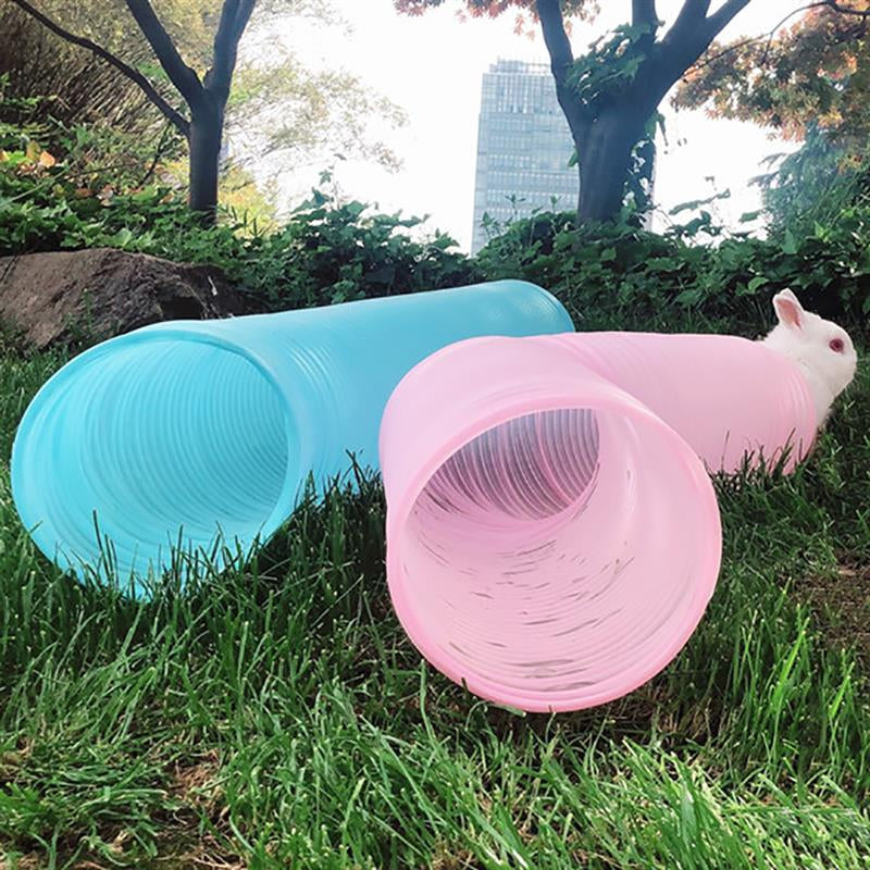 Pet Tunnel Creative Fashion Plastic Hamster Tunnel Pet Play Toy For Small Pets 2 Colors Can Choose Pet Supplies-ebowsos