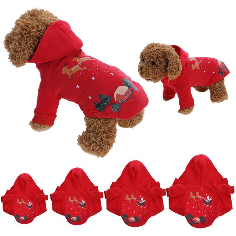 Pet dog Christmas jacket Pet guard Christmas clothes - ebowsos