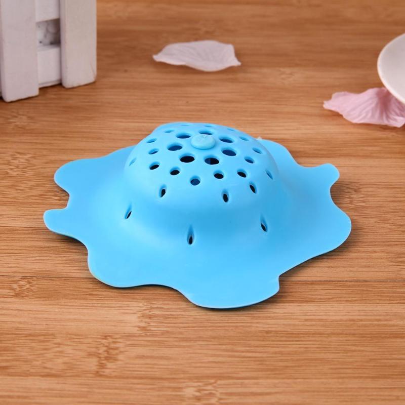 Petal Silicone Sewer Drain Cover Stopper Kitchen Sink Strainer Filter - ebowsos