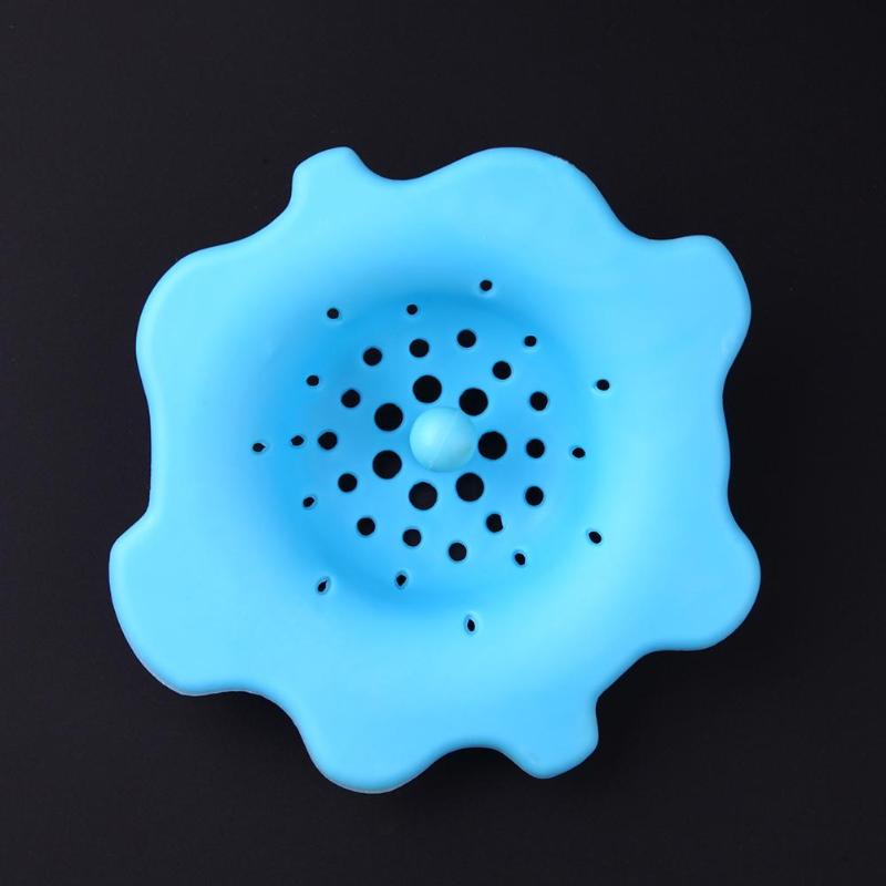 Petal Silicone Sewer Drain Cover Stopper Kitchen Sink Strainer Filter - ebowsos