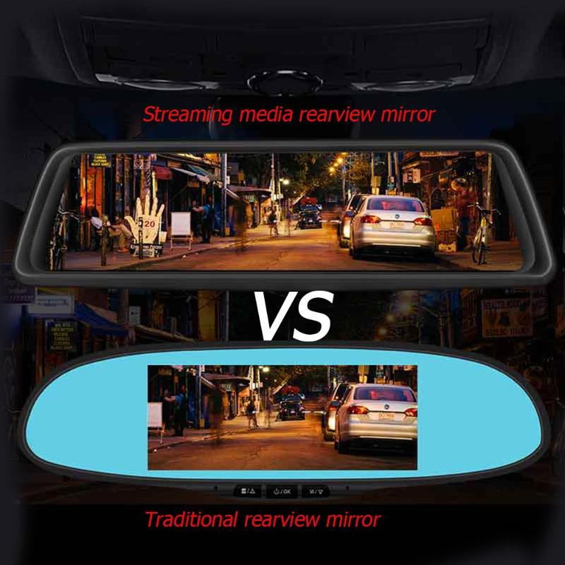 Phisung 9.88inch IPS Touch Screen Octa-core 4G WiFi 1296P Car Rearview Mirror DVR Video Recorder GPS Dash Cam with 4 Camera New - ebowsos
