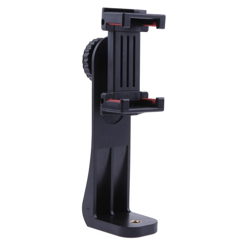 Phone Clip Universal Mobile Phone Tripod Mount Vertical Bracket Holder Smartphone Clip Clamp 360 Degree Adapter for iPhone X - ebowsos