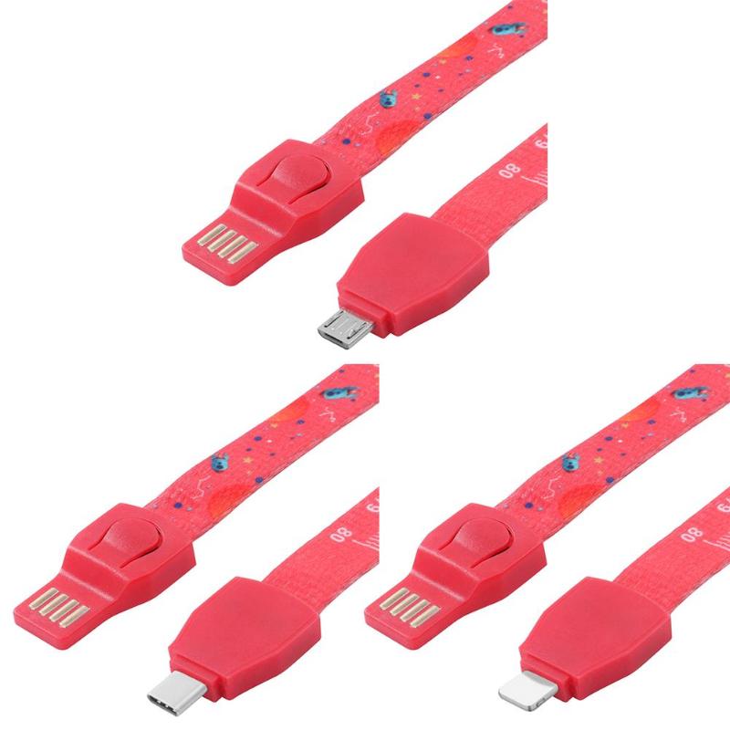 Phone Neck Lanyard Hand Wrist Strap String Type-C Micro USB 8Pin Charging Data Cable for iPhone Android High Quality Phone Cable - ebowsos
