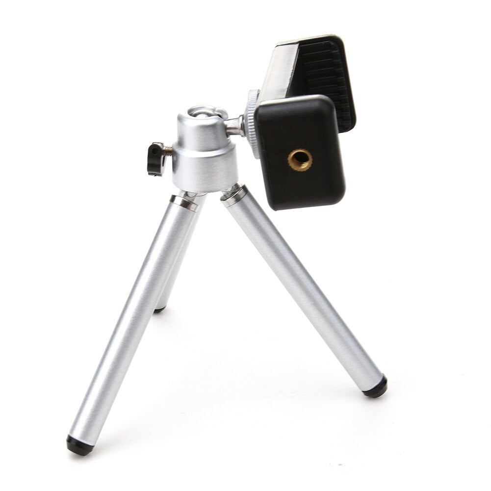Phone Tripod 360 Rotatable Stand Tripod Bracket Stand + Cellphone Clip Holder Mount Bracket for iPhone 7/ 6 for Samsung HTC SONY - ebowsos