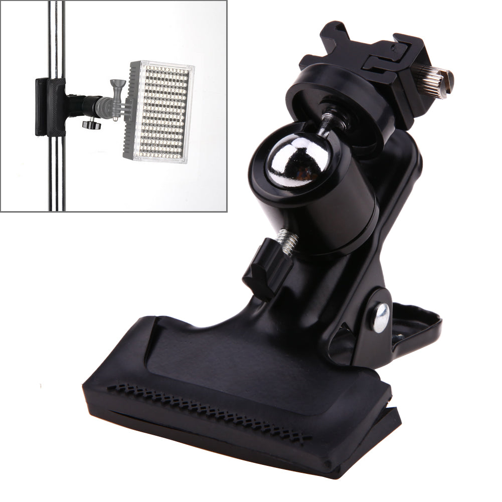 Photo Studio Accessories Backdrop Background Clamp Ball Head Hot Shoe Adapter Flash Light Stand Bracket Mount - ebowsos