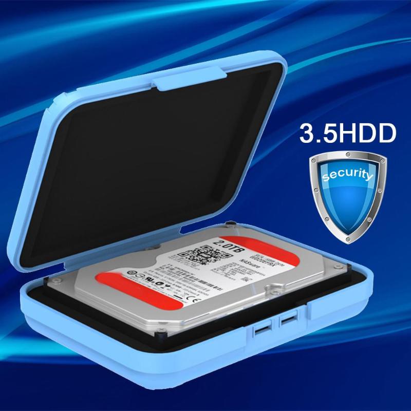 Phx-35 3.5 inch HDD Enclosure PP EVA Hard Carrying Case Hard Drive Disk Protective Caddy Case Storage Box - ebowsos