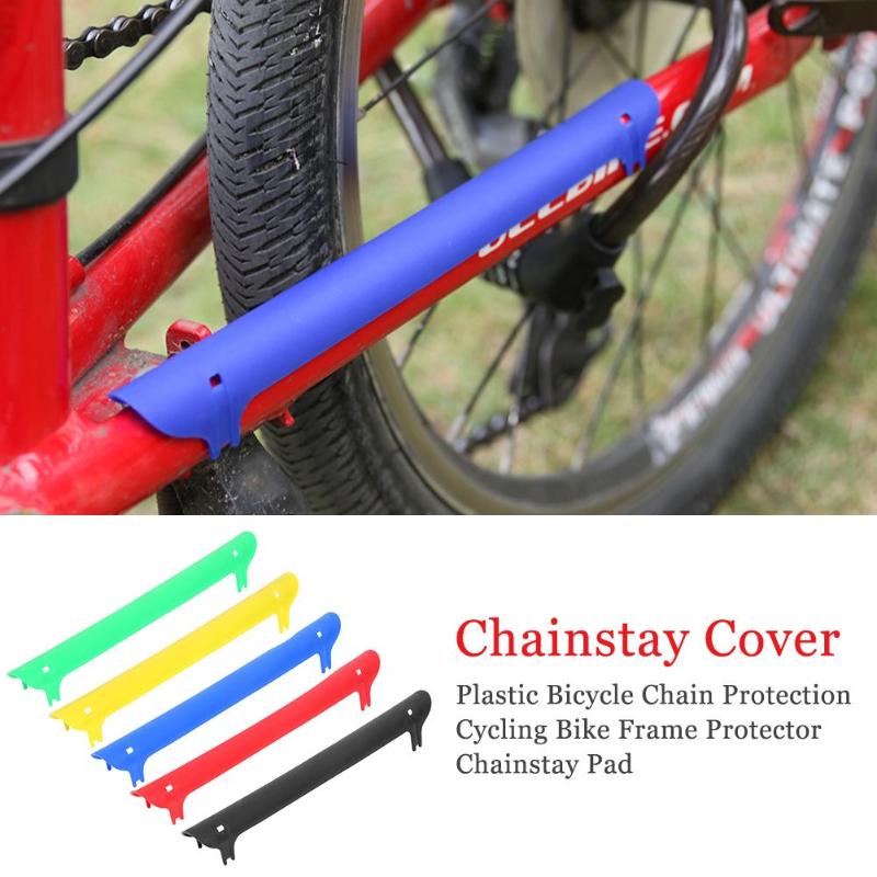 Plastic Bicycle Chain Protection Chain Stay Guard Cover Cycling Bike Frame Protector Rear Fork Guard Cover Pad-ebowsos