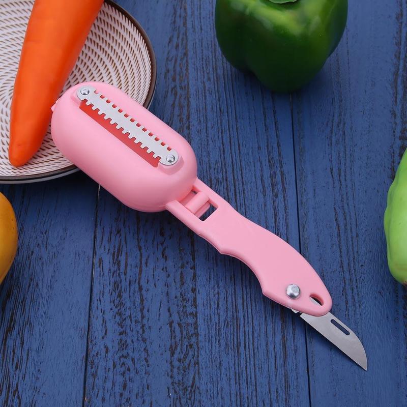 Plastic Fish Scales Scraper Graters Fish Cleaning Scraping Scales Device - ebowsos