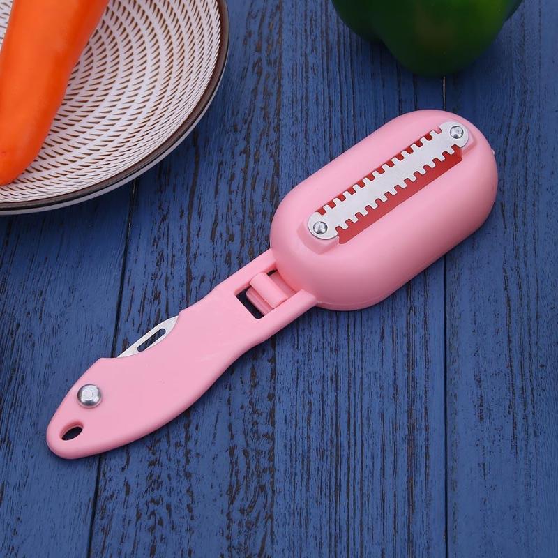 Plastic Fish Scales Scraper Graters Fish Cleaning Scraping Scales Device - ebowsos