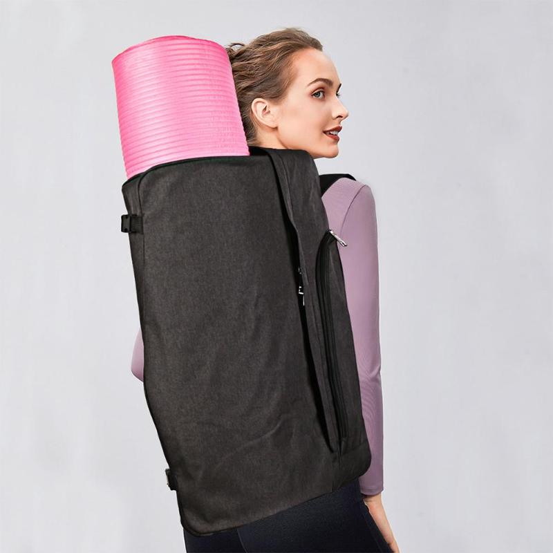 Polyester Large Capacity Portable Fitness Sports Backpack Yoga Mats Bag-ebowsos