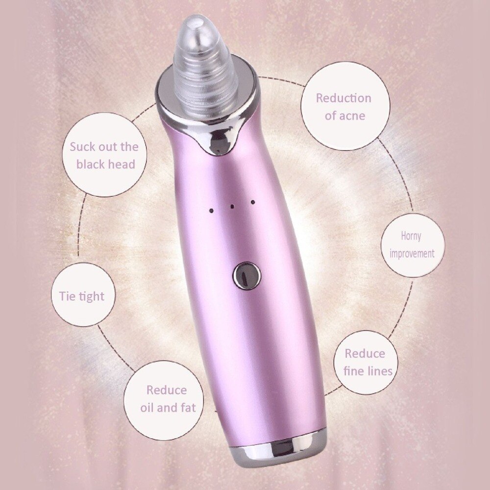 Pore Vacuum Electric Pore Cleaner Acne Blackhead Removal Extractor Machine USB Rechargeable Skin Cleaner Beauty facial machine - ebowsos