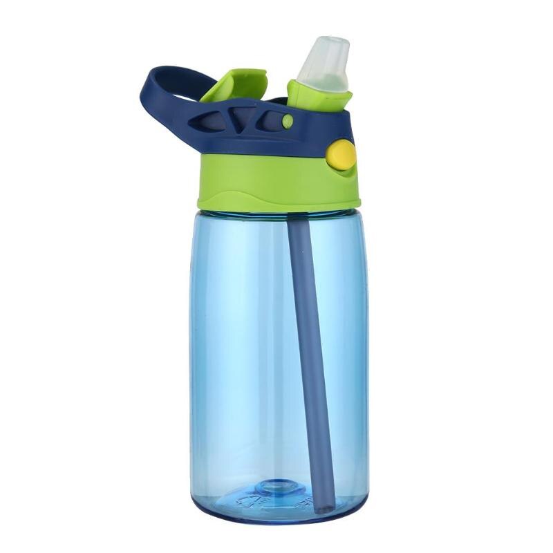 Portable 480mL Plastic Drinking Cup Leakproof Sports Water Bottle w/Straw High Strength Hardness Wear Resistance Dropshipping - ebowsos