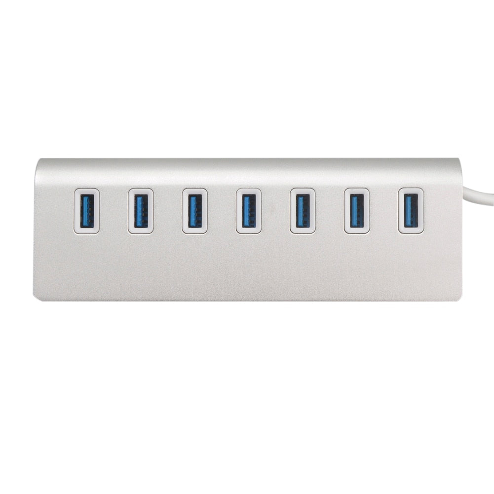 Portable Aluminum High Speed 7 Ports USB 3.1 Type-C to USB 3.0 Hub for Macbook High Quality - ebowsos