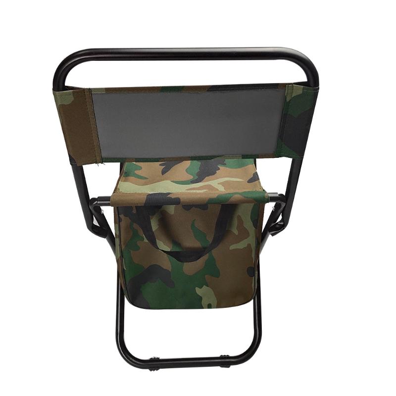 Portable Backpack Stool Folding Backrest Chair Environmental Protection and Durability with Bag Camo for Outdoor Fishing-ebowsos