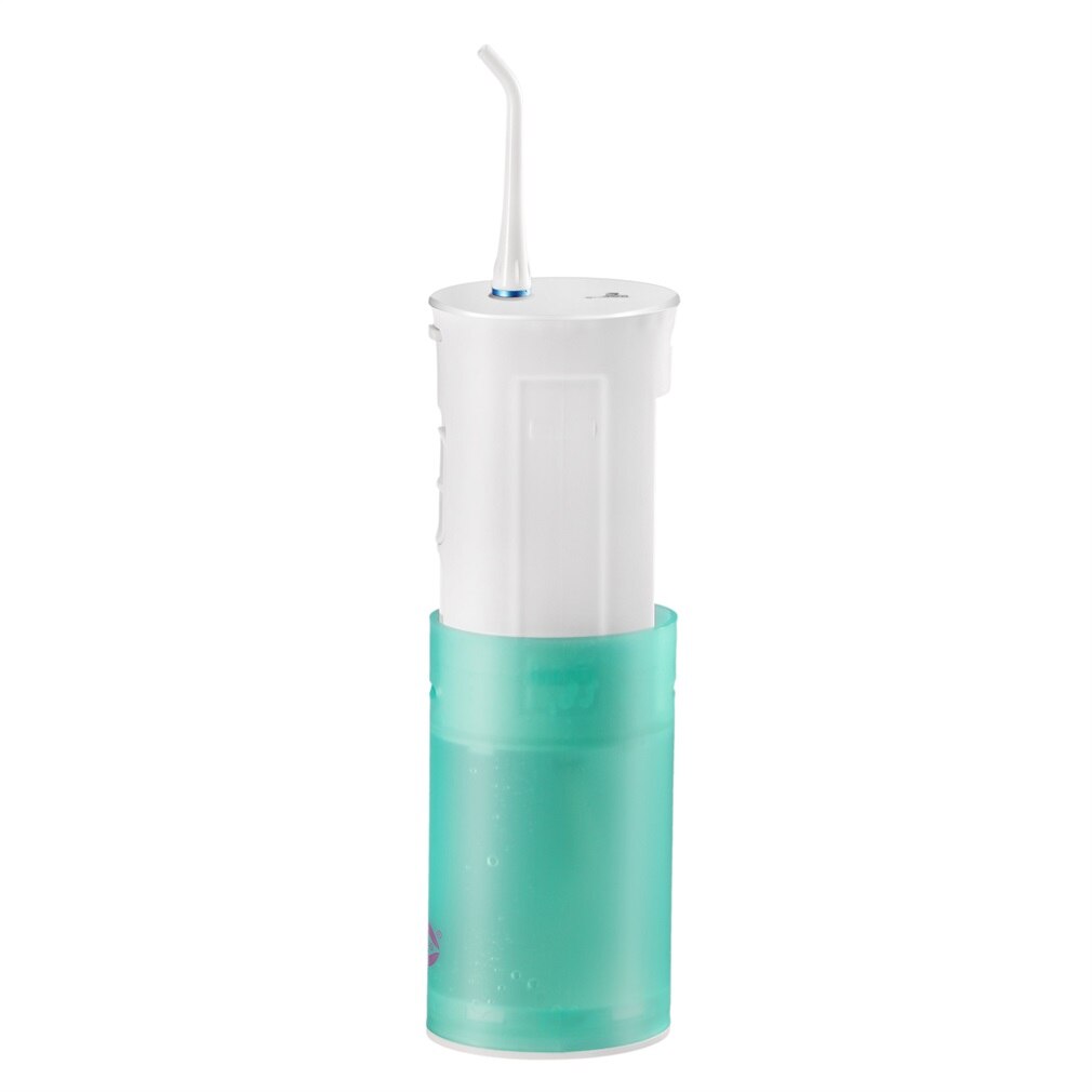 Portable Comfortable Dental Water Flosser Battery Operated with Collapsible Design Electric Oral Irrigator for Travel - ebowsos