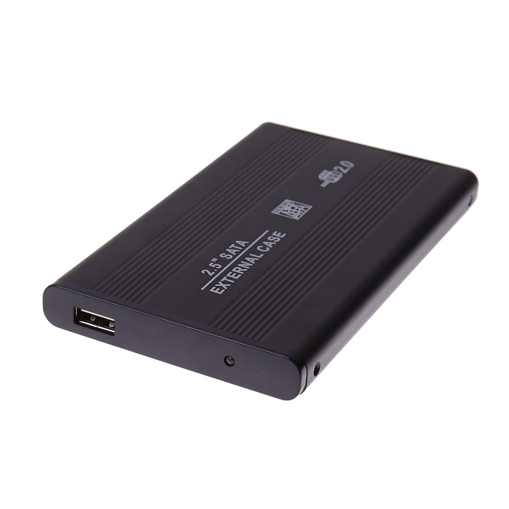 Portable External Aluminum Alloy Case USB2.0 Hard Drive HDD Enclosure Mobile Hard Disk Box Laptop SATA 2.5"HDD Box - ebowsos