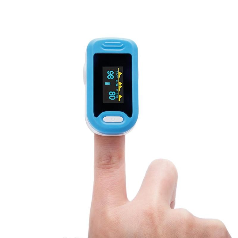 Portable Finger Tip Pulse Oximeter Blood Oxygen Meter Heart Rate Monitor - ebowsos