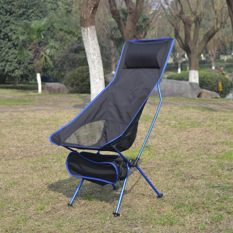 Portable Folding Fishing Chair Outdoor Camping Chair Seat 600D Oxford Picnic Beach BBQ Tool Garden Office Home Furniture-ebowsos