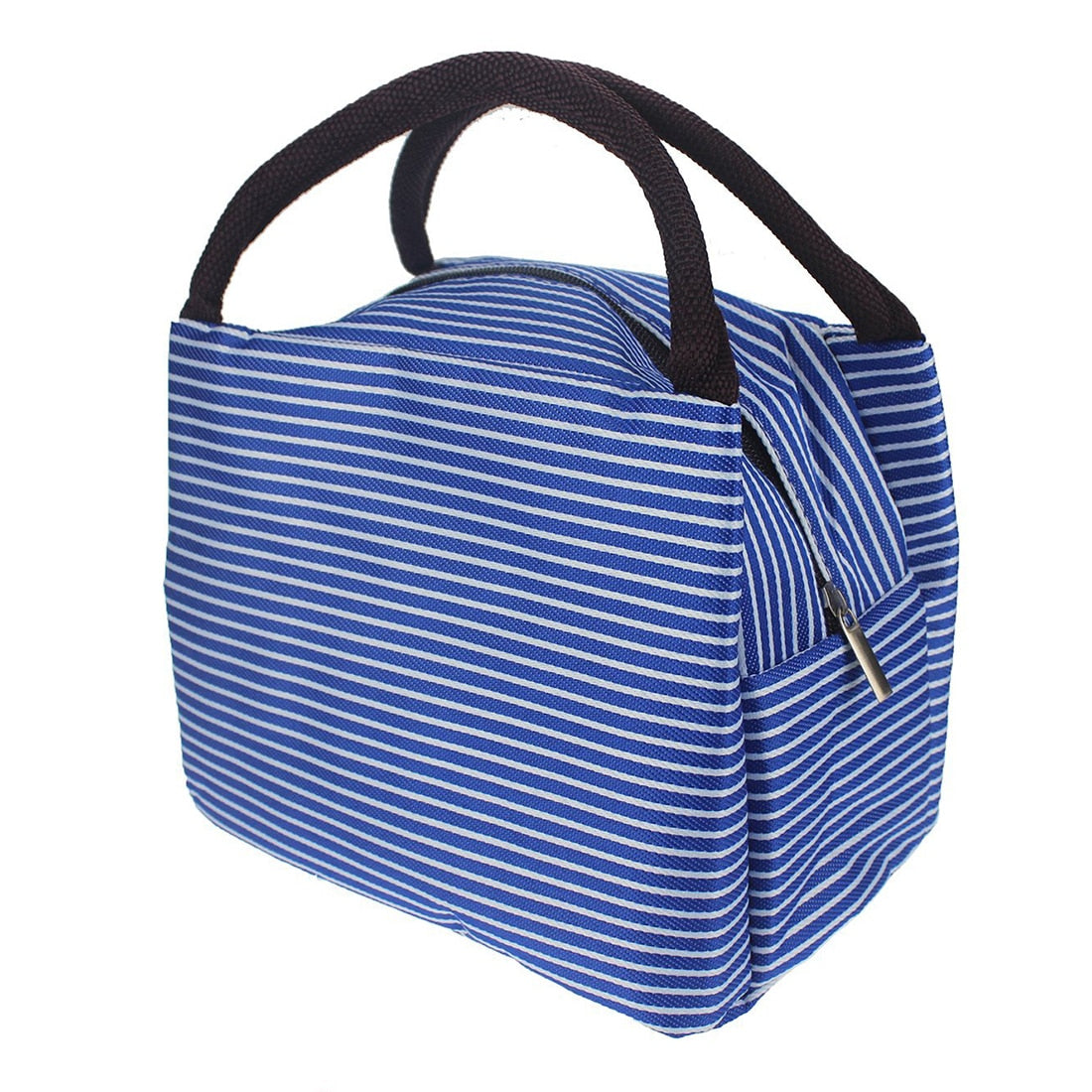 Portable Lunch Bag New Stripe Cooler Bag Thermal Insulation Bags Travel Picnic Food Lunch box bag for Women Girls Kids - ebowsos