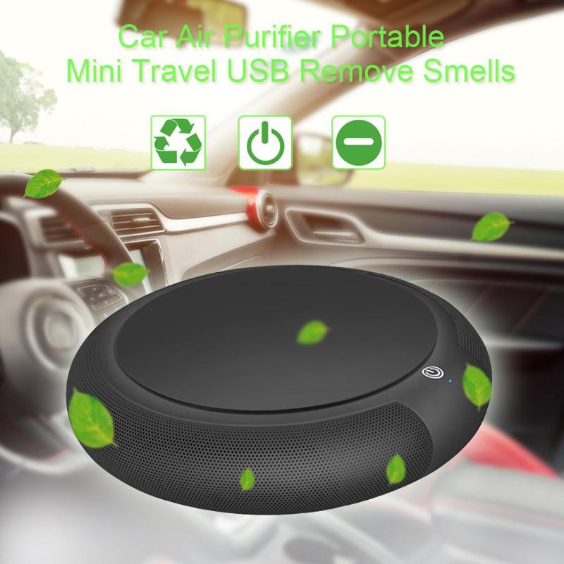 Portable Mini USB Car Air Purifier Freshener Remove Formaldehyde Cigarette Smoke Odor Smart Purifying Device Ionizer Hot Sale - ebowsos
