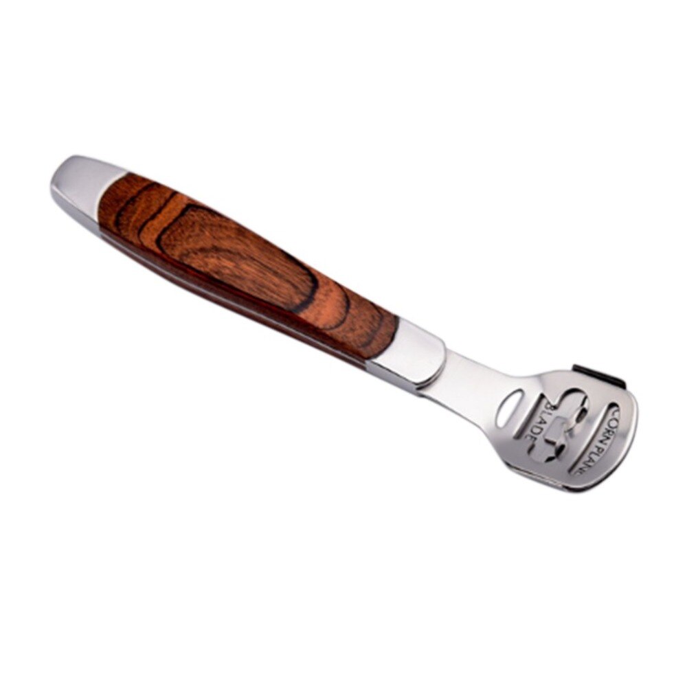 Portable Mini Wood Handle Stainless Steel Foot Cutter Die Skin Repair Planer Foot Knife to Rub Foot Stone Department Tool - ebowsos