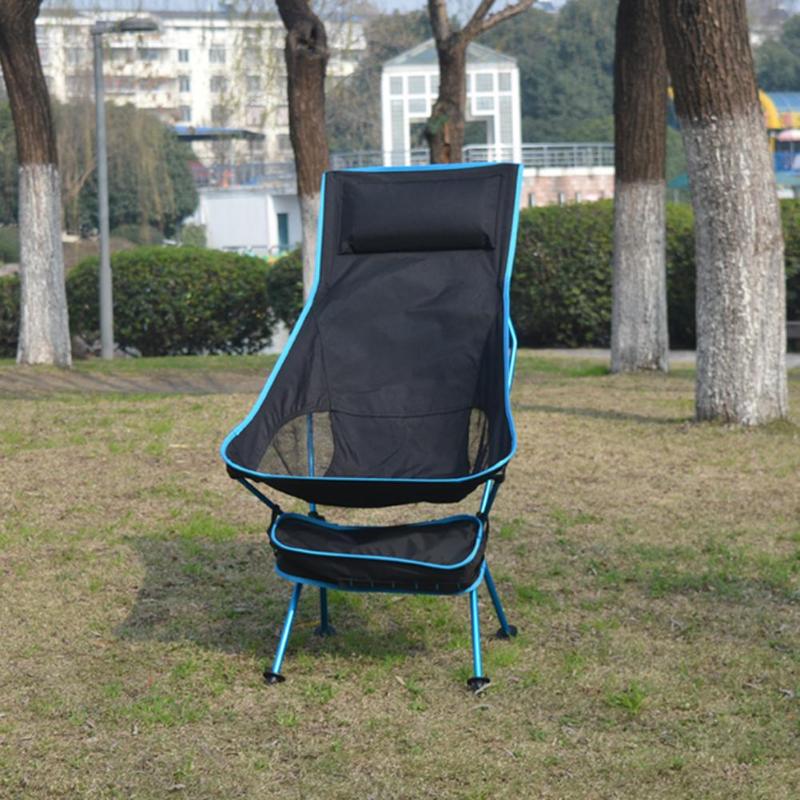 Portable Outdoor Folding Fishing Picnic Chair Lightweight Fold Up Beach Chair 600D Oxford Cloth Foldable BBQ Camping Seat-ebowsos