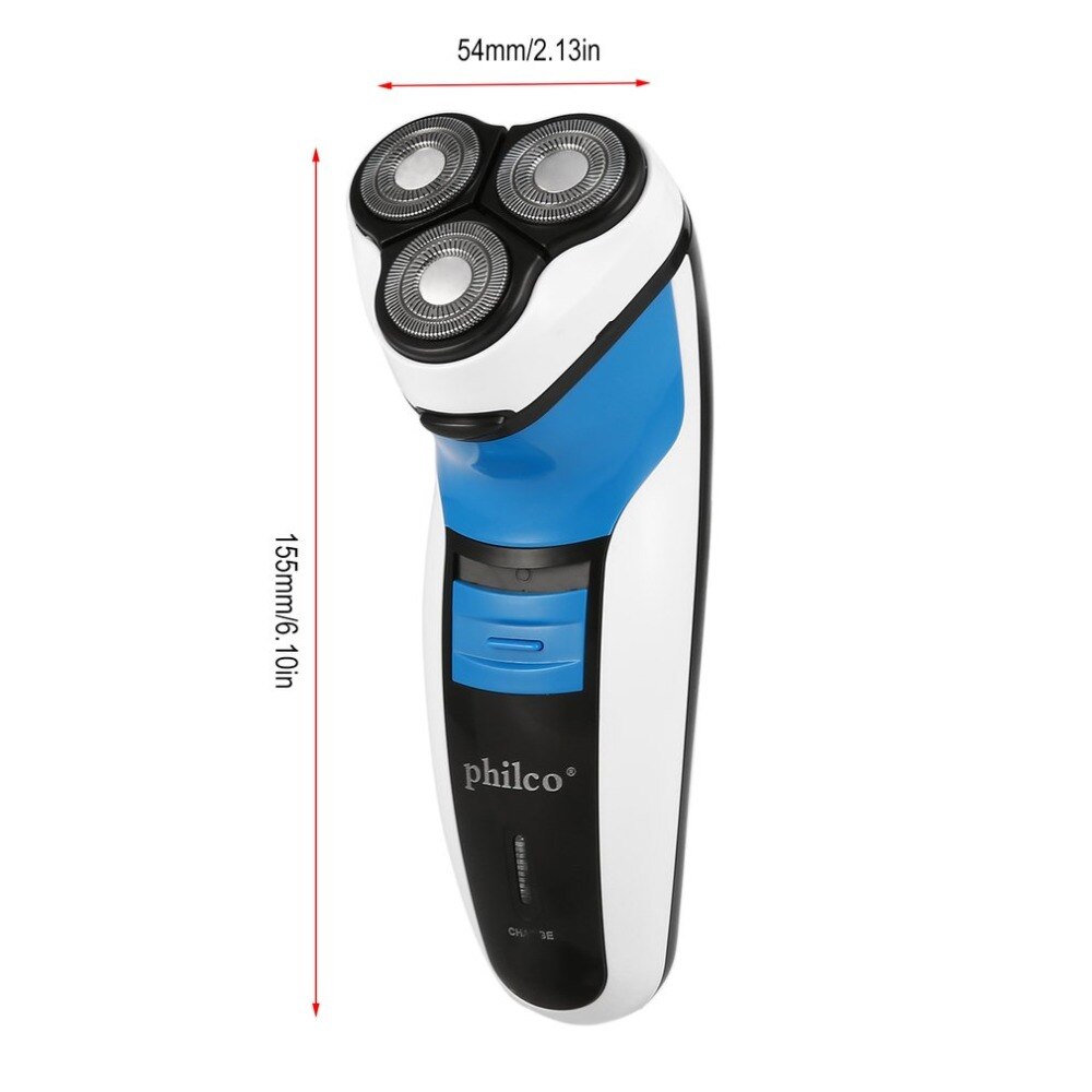 Portable Rechargeable Cordless Safety Men's Electric Shaver Washable Face Care Razor Fast Charge Triple Heads Shaving Machine EU - ebowsos
