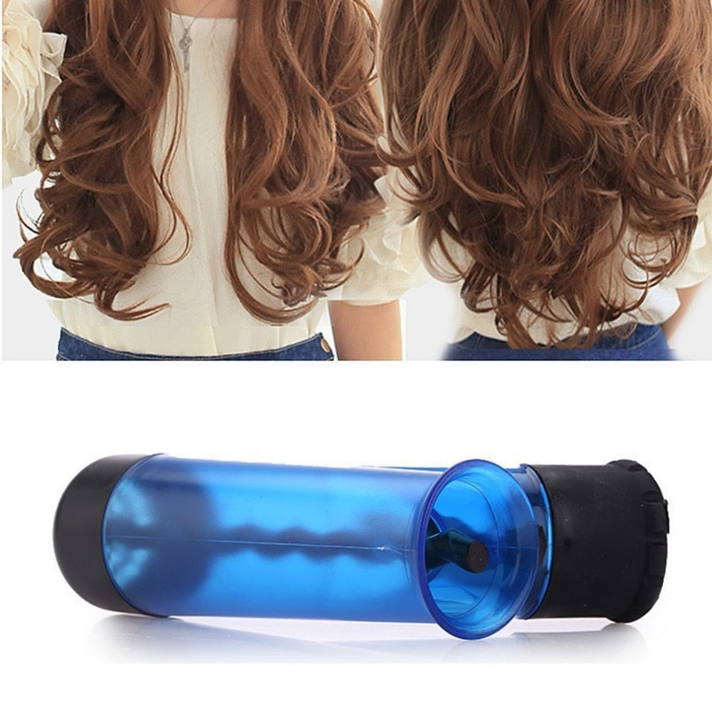 Portable Size Hair Dryer Diffuser Magic Wind Spin Detachable Drying Blow Hair Diffusers Roller Curler Women Hair Styling Tool - ebowsos