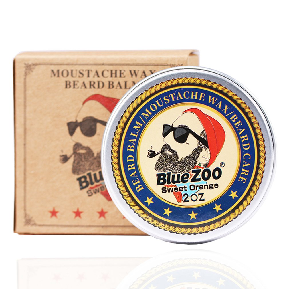 Portable Size Men Beard Oil Balm Moustache Wax for styling Beeswax Moisturizing Smoothing Gentlemen Beard Care with Fragrance - ebowsos