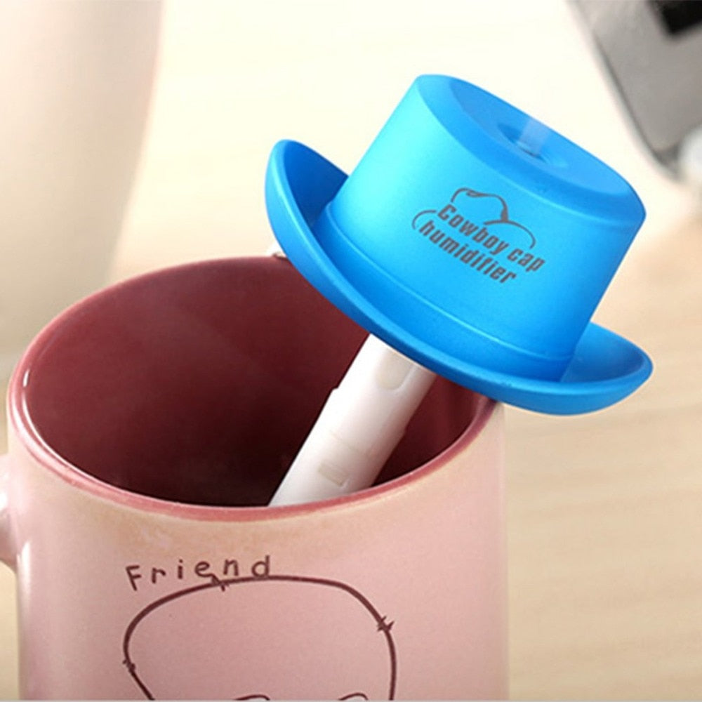 Portable Size USB Cowboy Hat shaped Humidifier New design Air Humidifier Aromatherapy Mist Maker Beauty Instrument - ebowsos