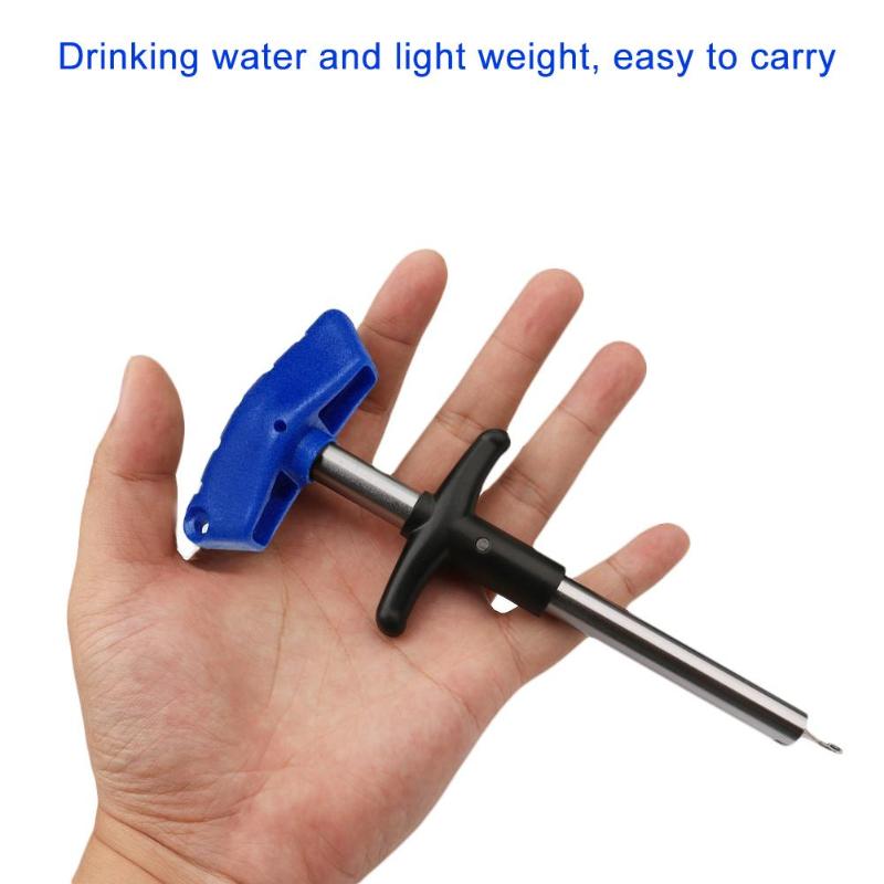 Portable Tube Hook Detacher Fishing Lure Remover Fish Hook Out Extractor Fishing Tools Accessories S/L-ebowsos