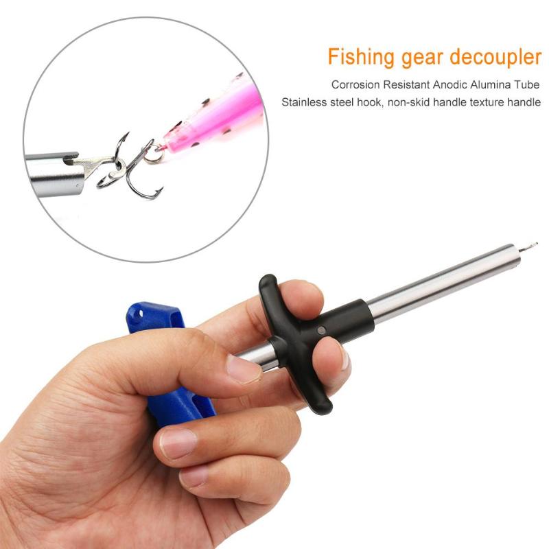 Portable Tube Hook Detacher Fishing Lure Remover Fish Hook Out Extractor Fishing Tools Accessories S/L-ebowsos