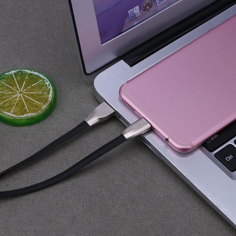 Portable Type C Charge Cable USB 3.1 Cable Cellphone Data Charging Cable Zinc Alloy for Phone Black/White/Blue/Red/Green/Orange - ebowsos