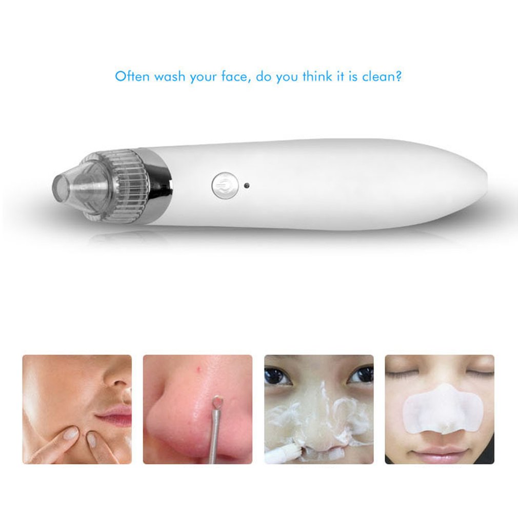 Portable USB  Mini Electric Blackhead Instrument Household Beauty Facial Pore Cleaner Rechargeable Cleansing Instrument - ebowsos
