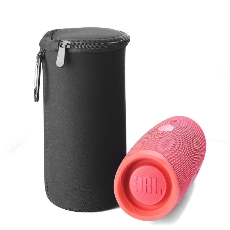 Portable Wireless Bluetooth Speaker Neoprene Soft Carrying Case Storage Bag Pouch with Metal Buckle for JBL Charge 4 Promotion - ebowsos