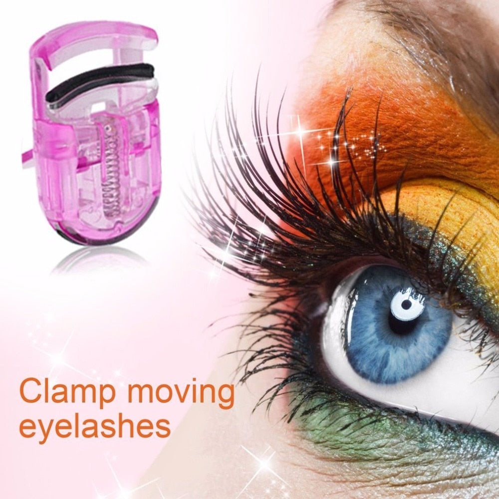 Portable Women Lady Safety Eye Lashes Curler False Eyelashes Curler Eyelashories Makeup Tool Perfect Curling Eyelash Device - ebowsos