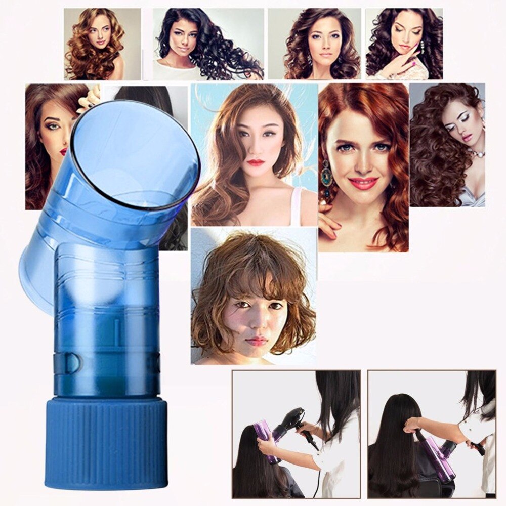 Practical Design DIY Hair Diffuser Salon Magic Hair Roller Drying Cap Blow Dryer Wind Curl Hair Dryer Cover Hair Styling Tools - ebowsos