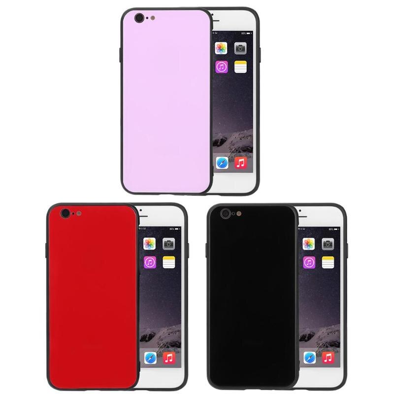 Premium Shockproof Back Tempered Glass Clear Phone Case Protective Cover Shell for iPhone 6 High Quality Phone Case - ebowsos